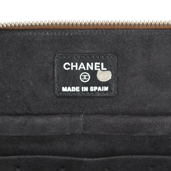 CHANEL Copper Python Snakeskin Jewelry Travel Tote Removable Pouch RARE NEW - Picture 9 of 12